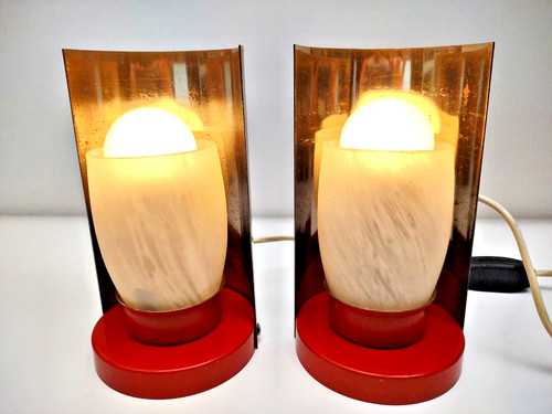 Coppia lampade abat jour - (2),