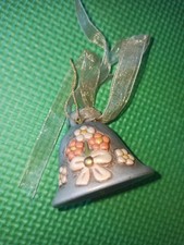 Thun Piccola Campana Campanella Azzurra Fiori Fiocco 