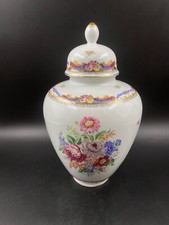 VASO SOPRAMMOBILE POTICHè MITTERTEICH t LIMOGES ELLEGI MOTIVO FLOREALE ORO