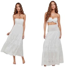 Abito gonna multiuso copricostume donna mare Kimono Caftano cotone Gisela