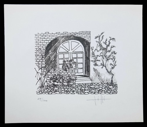 Stampa raffigurante portico - raffigurante,