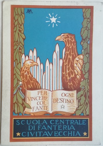 Cartolina scuola centrale - centrale, di