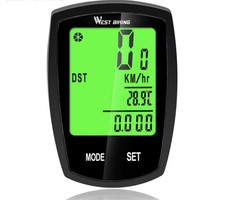 Ciclocomputer senza fili West Bik LCD bicicletta tachimetro ciclismo contachilometri