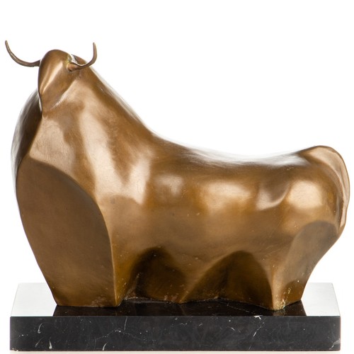 Scultura bronzo toro - in,