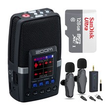 Zoom H2essential Multi-Mic Pratico Registratore con Set Mic Lavalier e Scheda 128GB