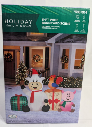 Scena barnyard natale piedi - barnyard, 6