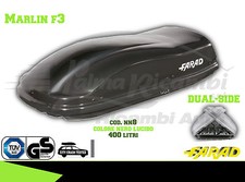 NN8 BAULE BOX PORTAPACCHI AUTO FARAD MARLIN F3 400LT NERO LUCIDO