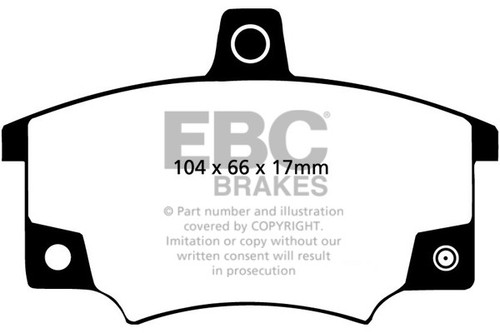 Pastiglie freno anteriori ebc - anteriori,