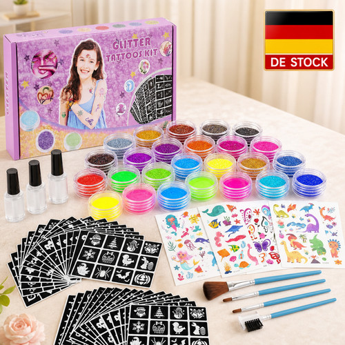 220 tatuaggi stencil glitter - stencil,