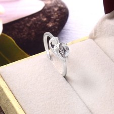 Anello AAA Zaffiro Bianco 925