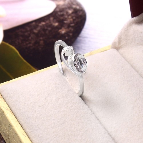 Anello aaa zaffiro bianco 925 - anello,