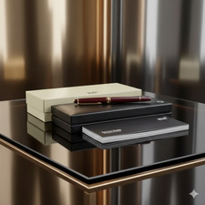 Montblanc Meisterstück Classique 163R penna roller rossa bordo oro - nuova con scatola