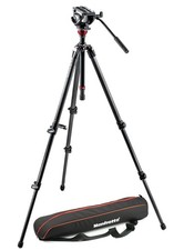 Manfrotto MVH-500AH Testa Fluida con Treppiede in Fibra Mag 755CX3