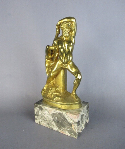 Statua metallo ottonato