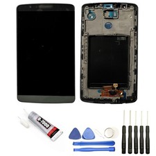 VITRE TACTILE+ ECRAN LCD SUR CHASSIS POUR LG G3 D855 5.5" NOIR OUTILS COLLE