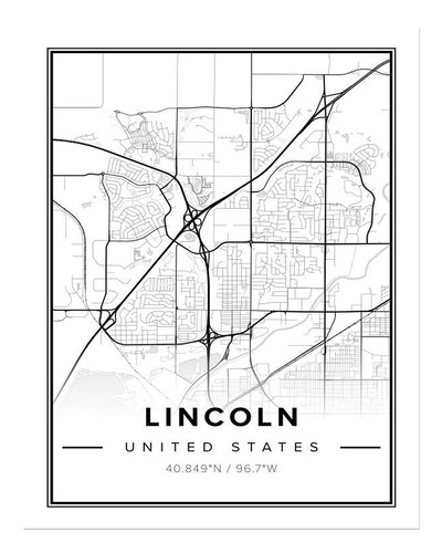Lincoln city card - card, wall