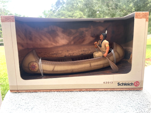 Schleich canoa con indiano - schleich,
