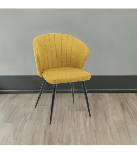 Sedia krid tessuto giallo - tessuto, e