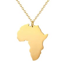 Africa Ciondolo Collana Oro