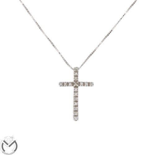 Collana oro bianco 750 - collana, 18