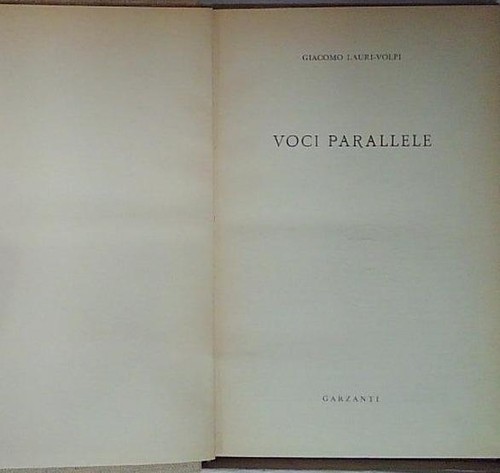 Lauri volpi voci parallele - volpi,