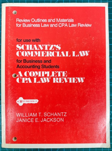 Vintage 1980 business law cpa - business,