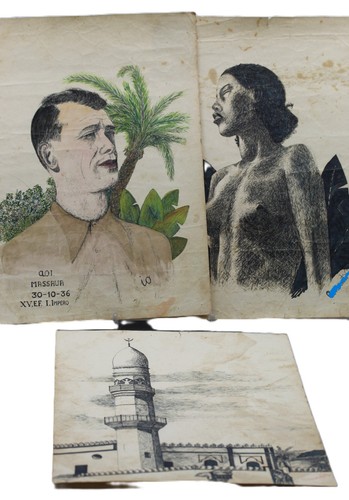 Lotto disegni originali africa - originali,