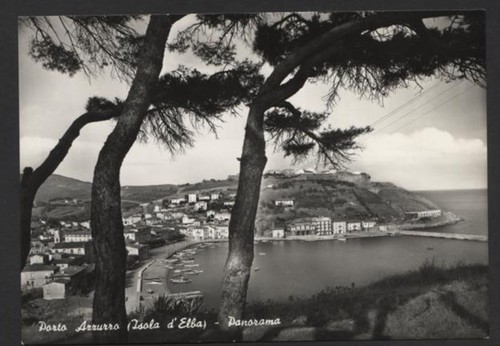 V518 cartolina porto azzurro - v518,