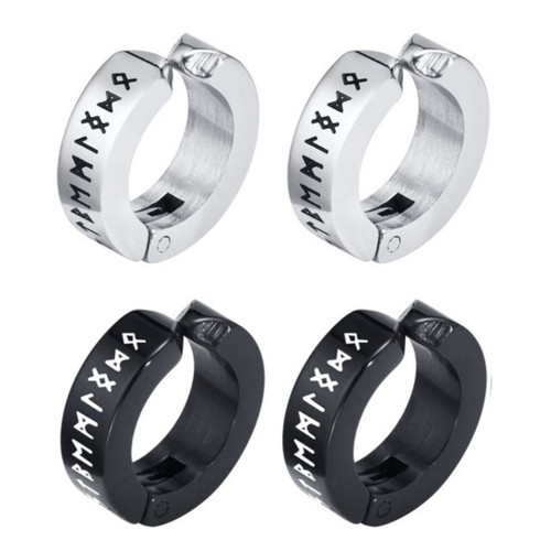 2pcs orecchini perno - 2pcs, rune