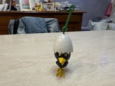 Pupazzo moplas Calimero anni 60 misura 9 cm vintage da collezione