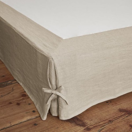 Cache sommier 140x190 lin - 140x190, cm