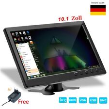 Monitor Auto 10.1'' HD Mini TV Computer 1080P LCD CCTV con HDMI BNC AV VGA 12V