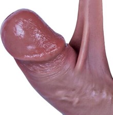Dildo Iper Realistico Ventosa Pelle Morbido Flessibile 16 CM Fallo per donna