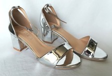 Sandali Argentati Argento Specchio Cinturino Tacco Medio 36 (VIDEO IN DETTAGLIO)