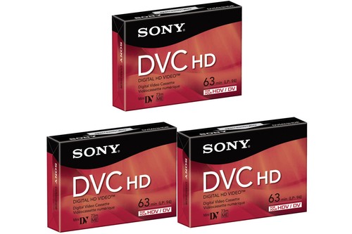 Nastri sony dvm - 3, dvm-63hdr