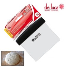 SPATOLA TAGLIA PASTA LAMA ACCIAIO INOX 12 X 8 cm LINEA HO.RE.CA "DE LUCA"