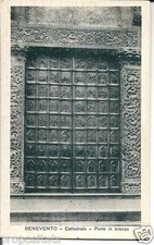 cp 224 Anni 30 BENEVENTO Cattedrale Porte di bronzo - non viagg FP Ed.Ievolella