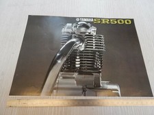 BROCHURE DEPLIANT ORIGINALE YAMAHA SR 500 