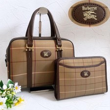 Borsa Boston iridescente Burberry e secondo set di borse in ottime condizioni