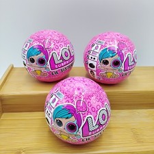 Lotto 3 bambole LOL Surprise serie 4 onda 2 LIL Sisters Eye Spy Ball