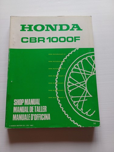 Honda cbr 1000 1987 - 1000, manuale