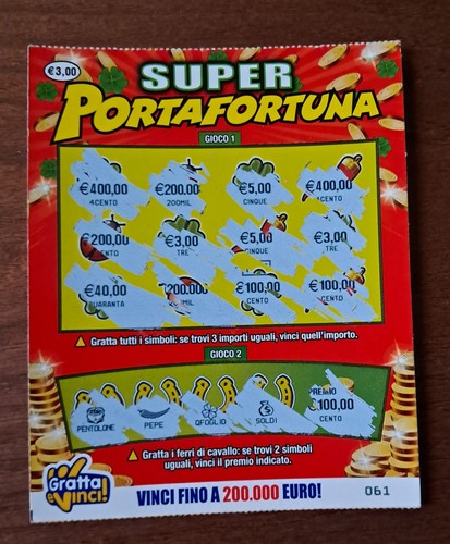 Gratta vinci super - gratta,