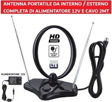 Antenna Digitale Terrestre Tv 12V Da Per Camper Portatile Interna Amplificata 5G