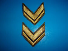 ESERCITO ITALIANO coppia gradi SERGENTE su panno verde anni 60 NUOVI mai usati!