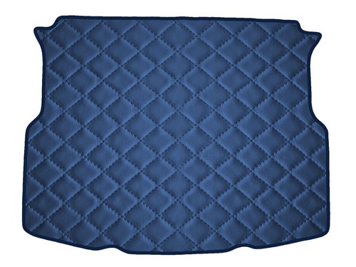Blu scuro ecopelle trapuntata - blu,