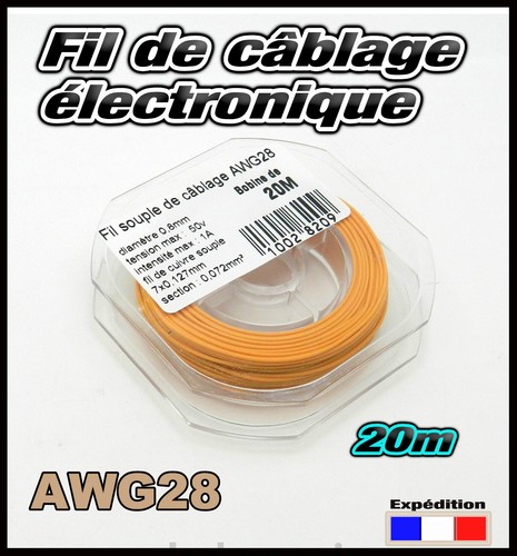 Awg28o fil orange câblage - awg28o, de