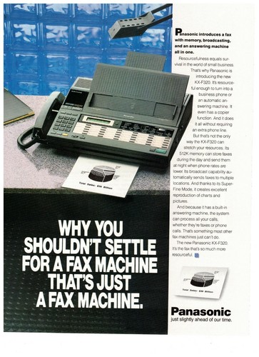 Panasonic kxf320 1989 fax - kxf320,
