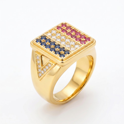 Anello lusso bandiera - anello,