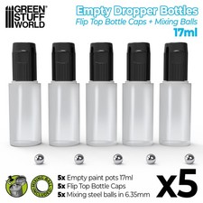 5x Flaconcini 17 ml vuoti con