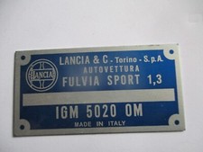 Targa targa lancia Fulvia
